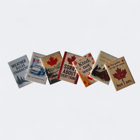 Canadian Humor Fridge Magnets – 2.5×3.5" | Proudly Made in NS