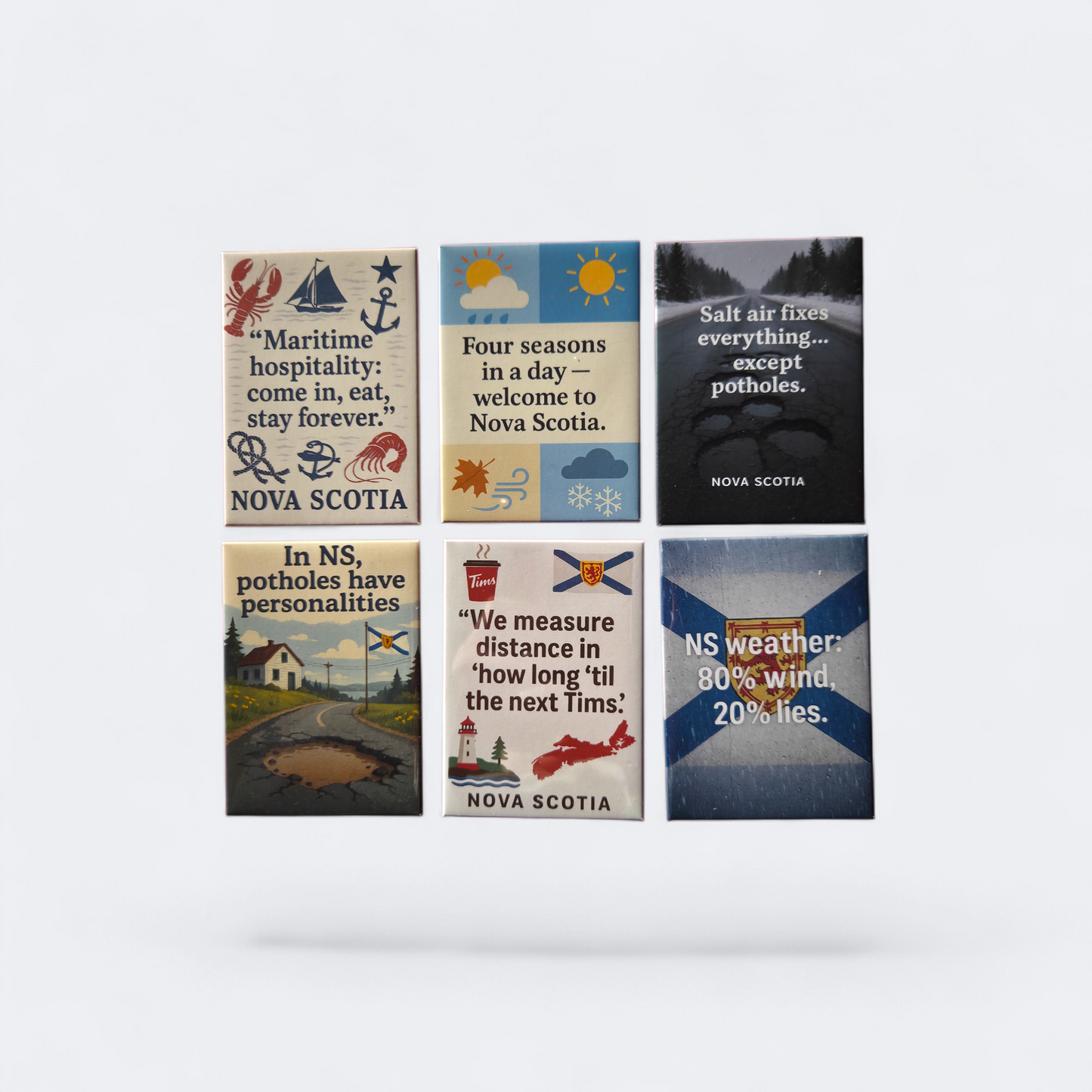 Nova Scotia Pride Fridge Magnets – 2.5×3.5" | East Coast Humor