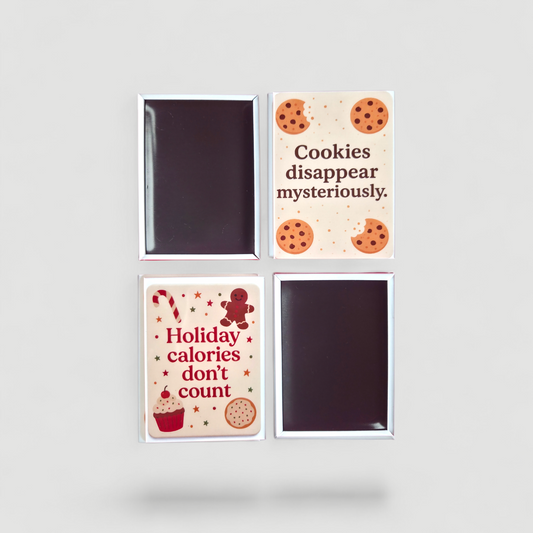Christmas Fridge Magnets – 2.5×3.5" | Festive Holiday Designs