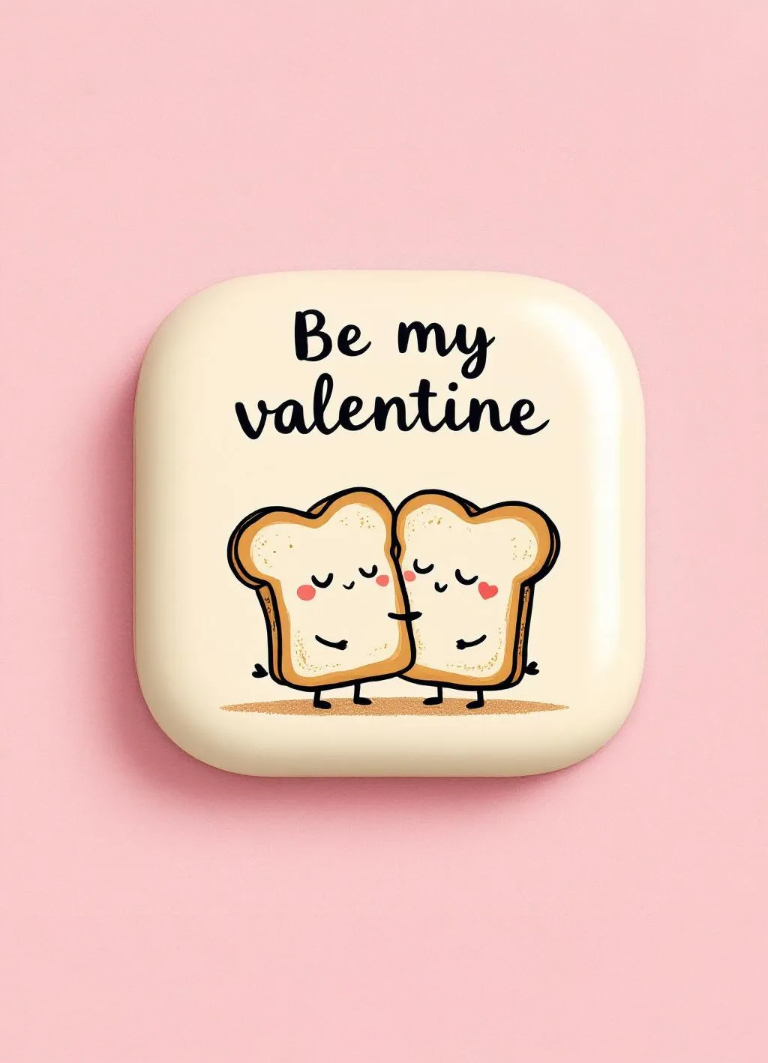 Valentine's Day & Love Fridge Magnets – 2.5×3.5" | Romantic Designs