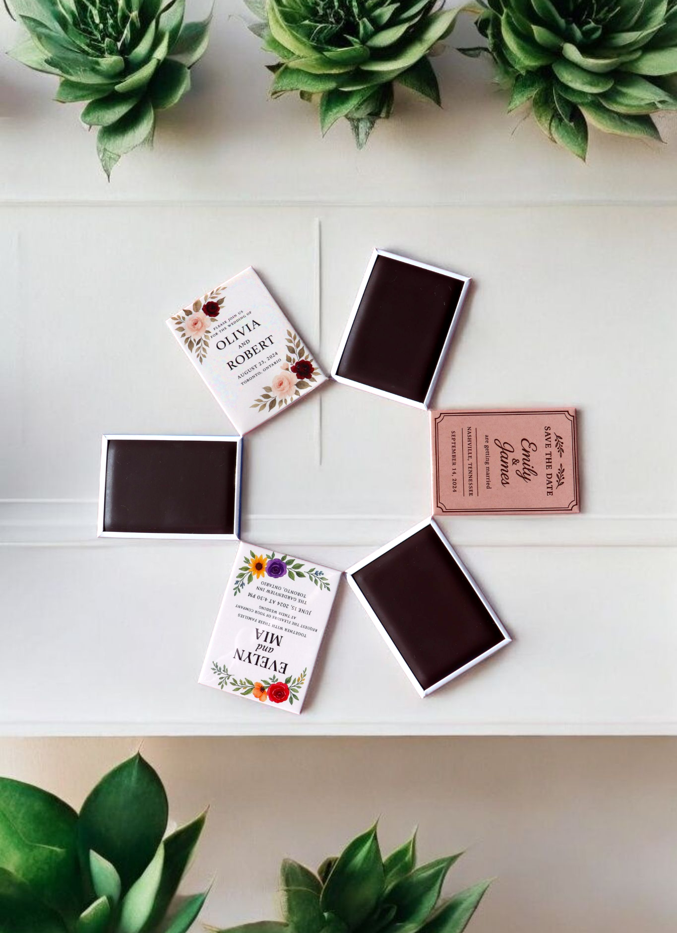 Wedding Invitation Magnets - Save the Date Magnets 6.5x9cm | Custom Event Invitations